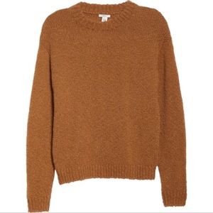 Lewit Brown Crewneck Wool Alpaca Sweater size XS